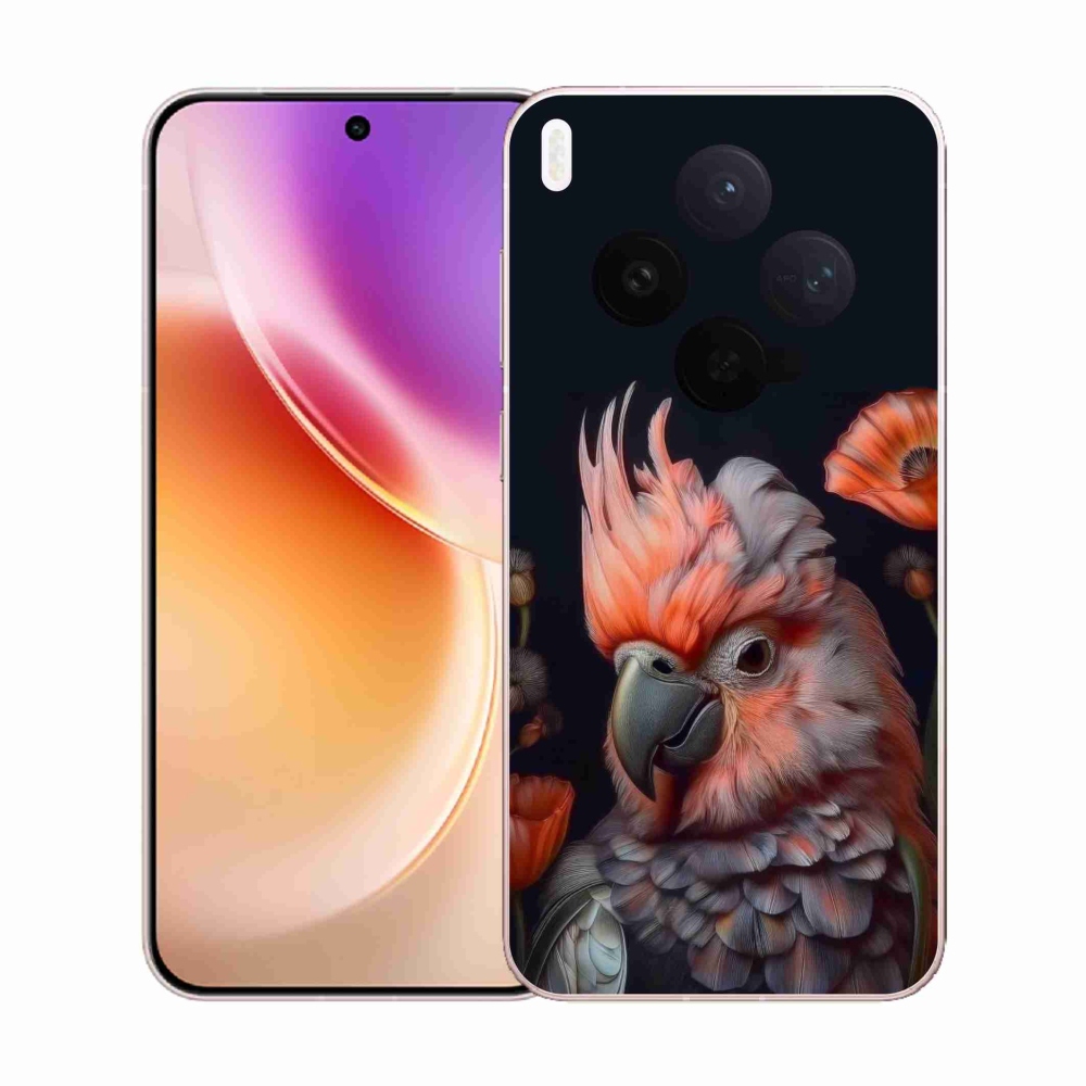 Gelový kryt mmCase na Vivo X300 5G - papoušek kakadu v barvách