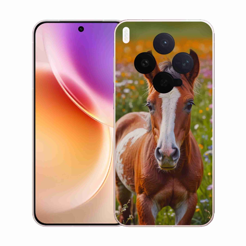 Gelový kryt mmCase na Vivo X300 5G - roztomilé hříbě