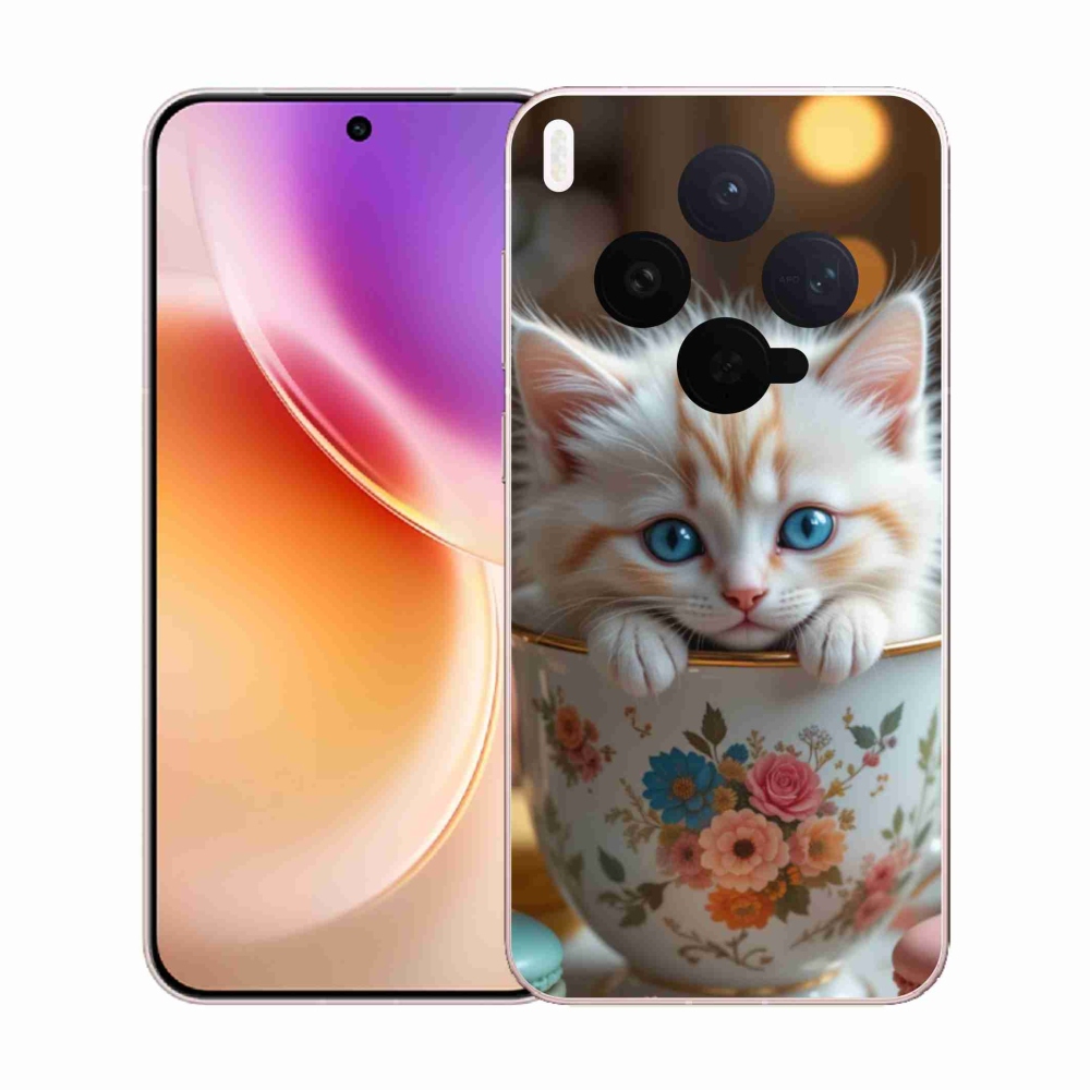 Gelový kryt mmCase na Vivo X300 5G - roztomilé kotě 6