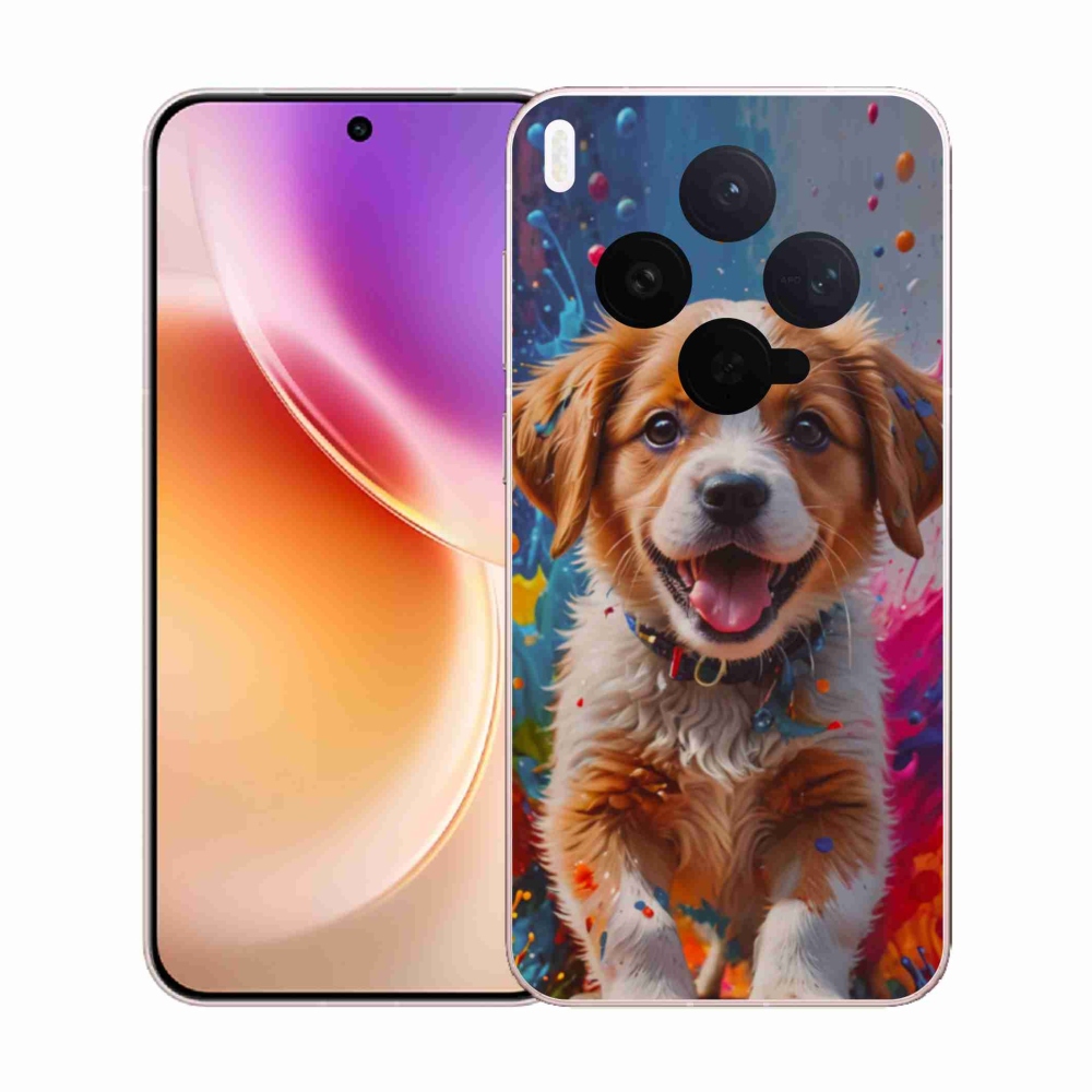 Gelový kryt mmCase na Vivo X300 5G - roztomilé štěně 3