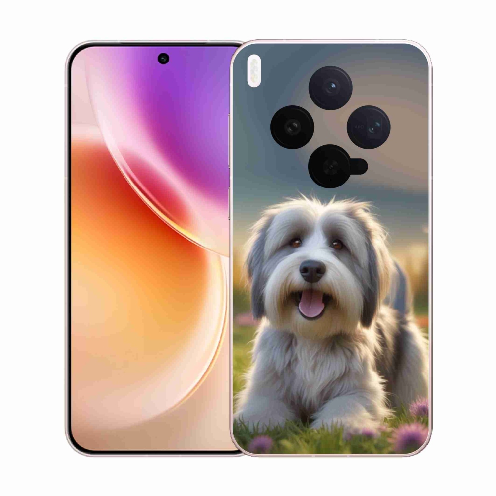 Gelový kryt mmCase na Vivo X300 5G - roztomilý havanský psík