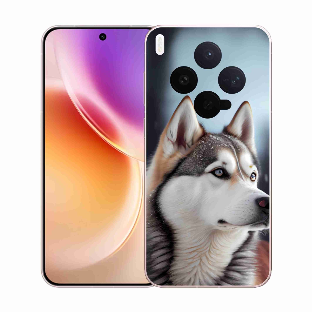 Gelový kryt mmCase na Vivo X300 5G - sibiřský husky