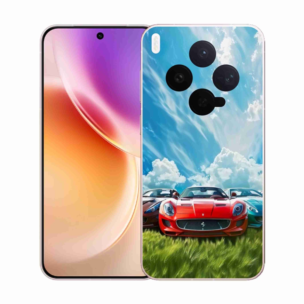 Gelový kryt mmCase na Vivo X300 5G - sportovní vozy