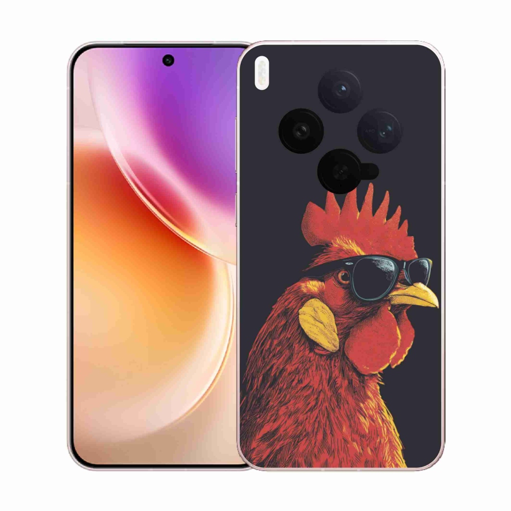 Gelový kryt mmCase na Vivo X300 5G - stylový kohout