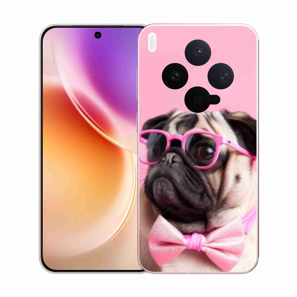 Gelový kryt mmCase na Vivo X300 5G - stylový mops