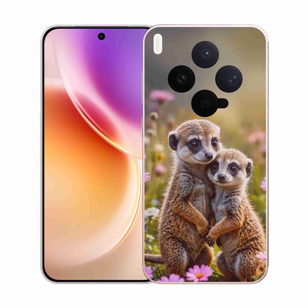 Gelový kryt mmCase na Vivo X300 5G - surikatí duo