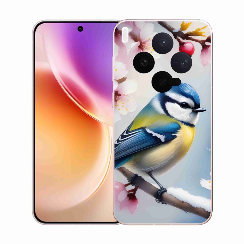 Gelový kryt mmCase na Vivo X300 5G - sýkorka