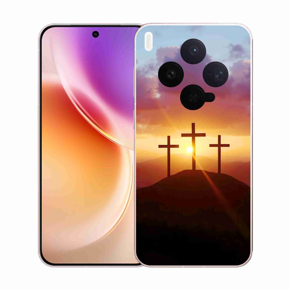 Gelový kryt mmCase na Vivo X300 5G - tři kříže