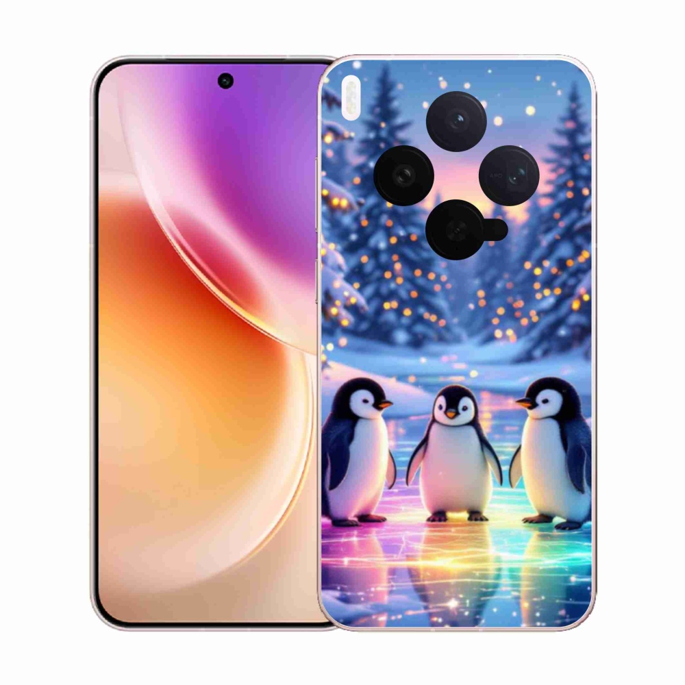 Gelový kryt mmCase na Vivo X300 5G - tučnáci