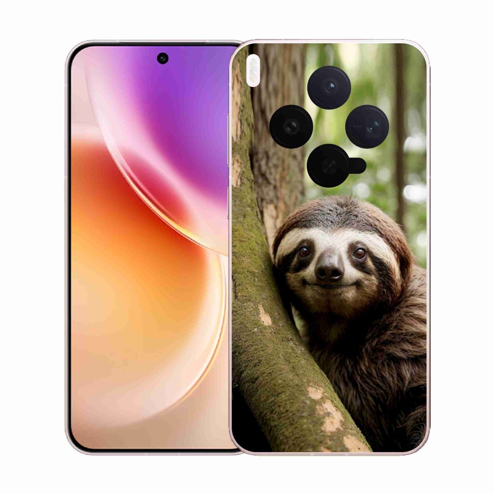 Gelový kryt mmCase na Vivo X300 5G - usměvavý lenochod