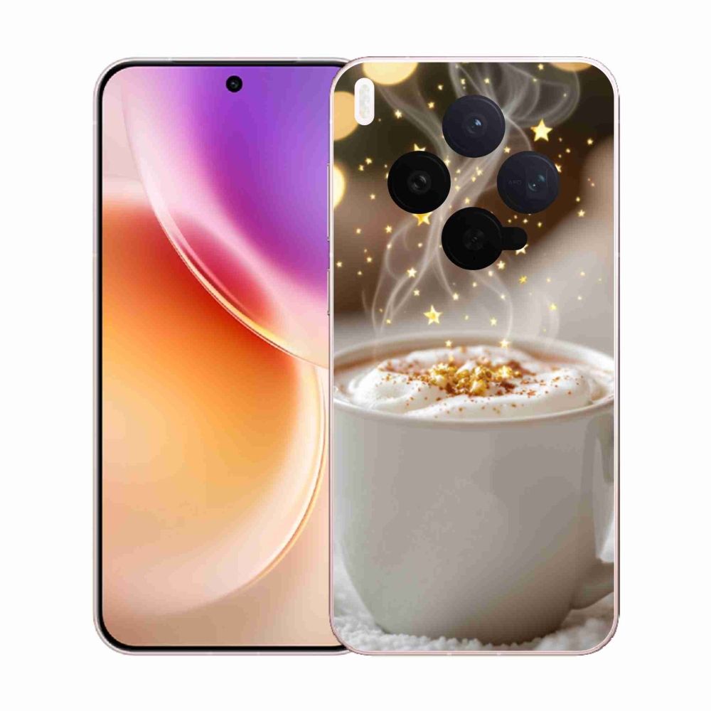 Gelový kryt mmCase na Vivo X300 5G - vánoční horký nápoj