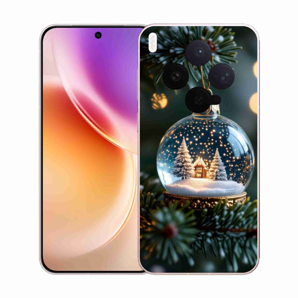 Gelový kryt mmCase na Vivo X300 5G - vánoční koule 2