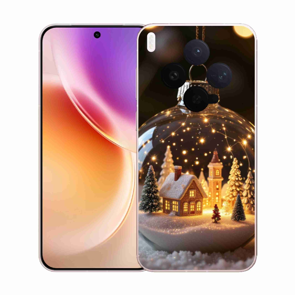 Gelový kryt mmCase na Vivo X300 5G - vánoční koule 3