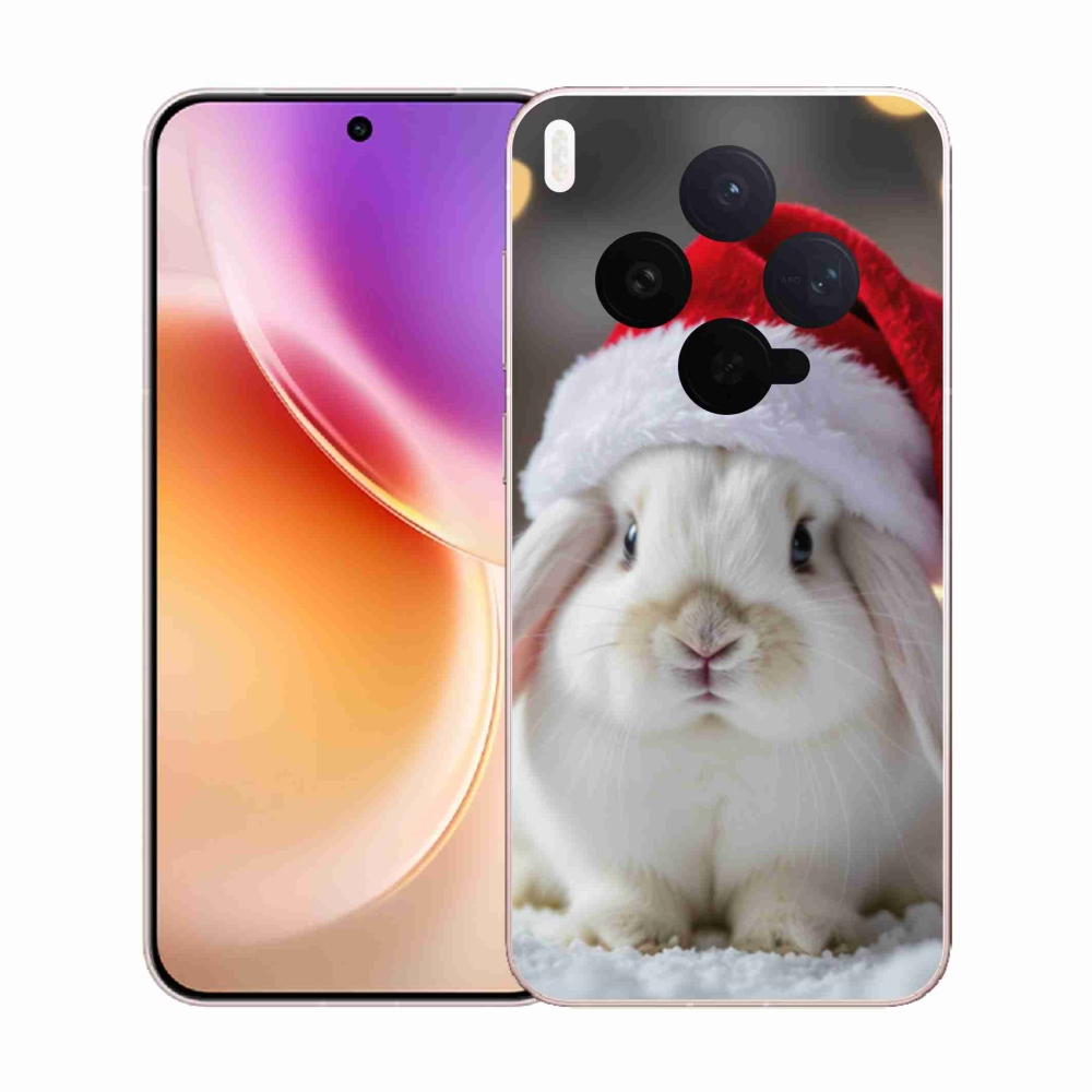 Gelový kryt mmCase na Vivo X300 5G - vánoční králík