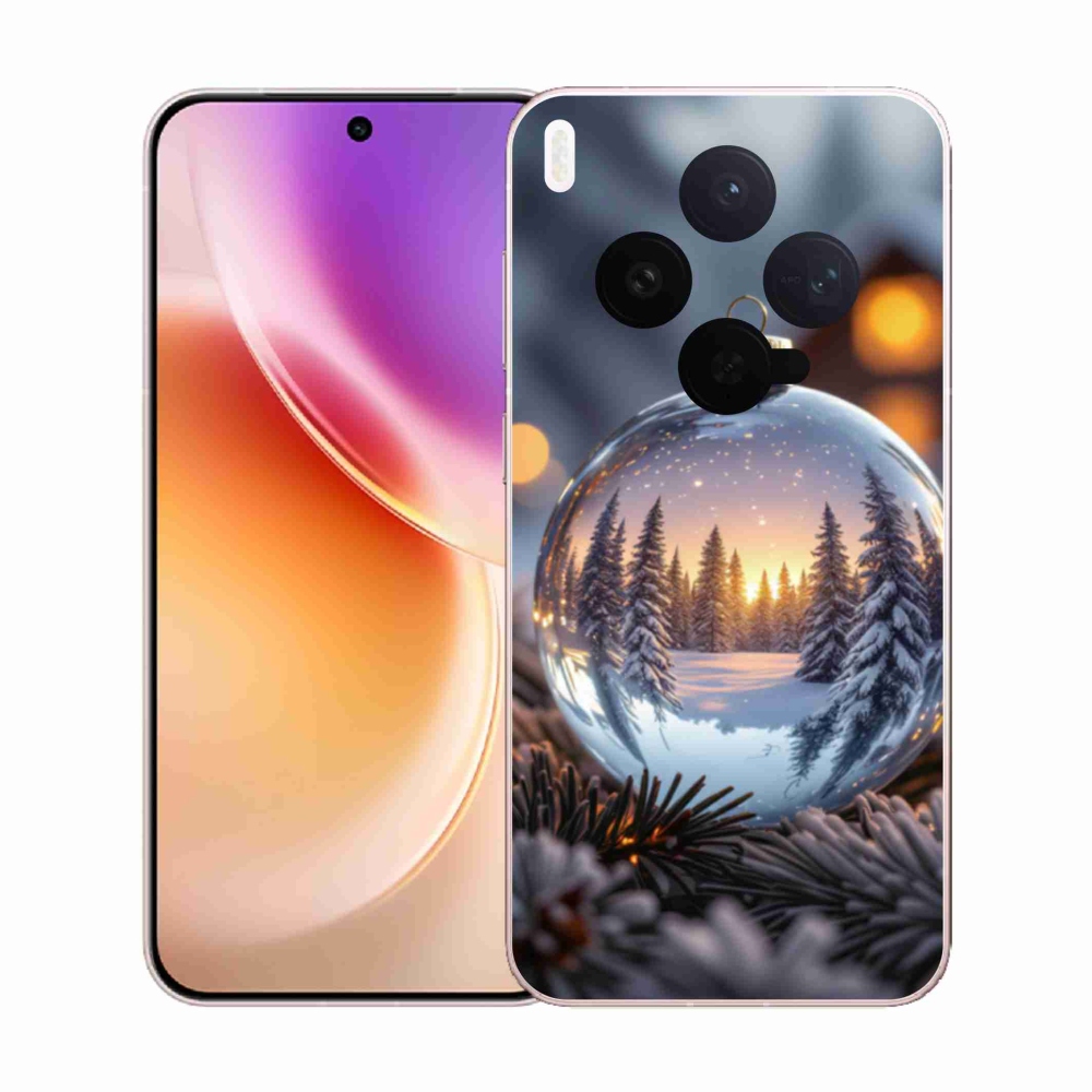 Gelový kryt mmCase na Vivo X300 5G - vánoční ozdoba