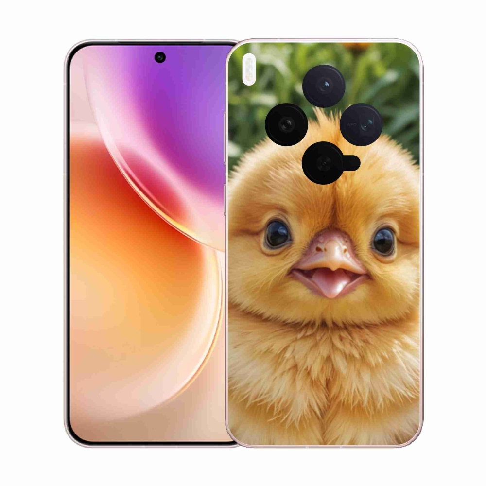 Gelový kryt mmCase na Vivo X300 5G - veselé kuřátko