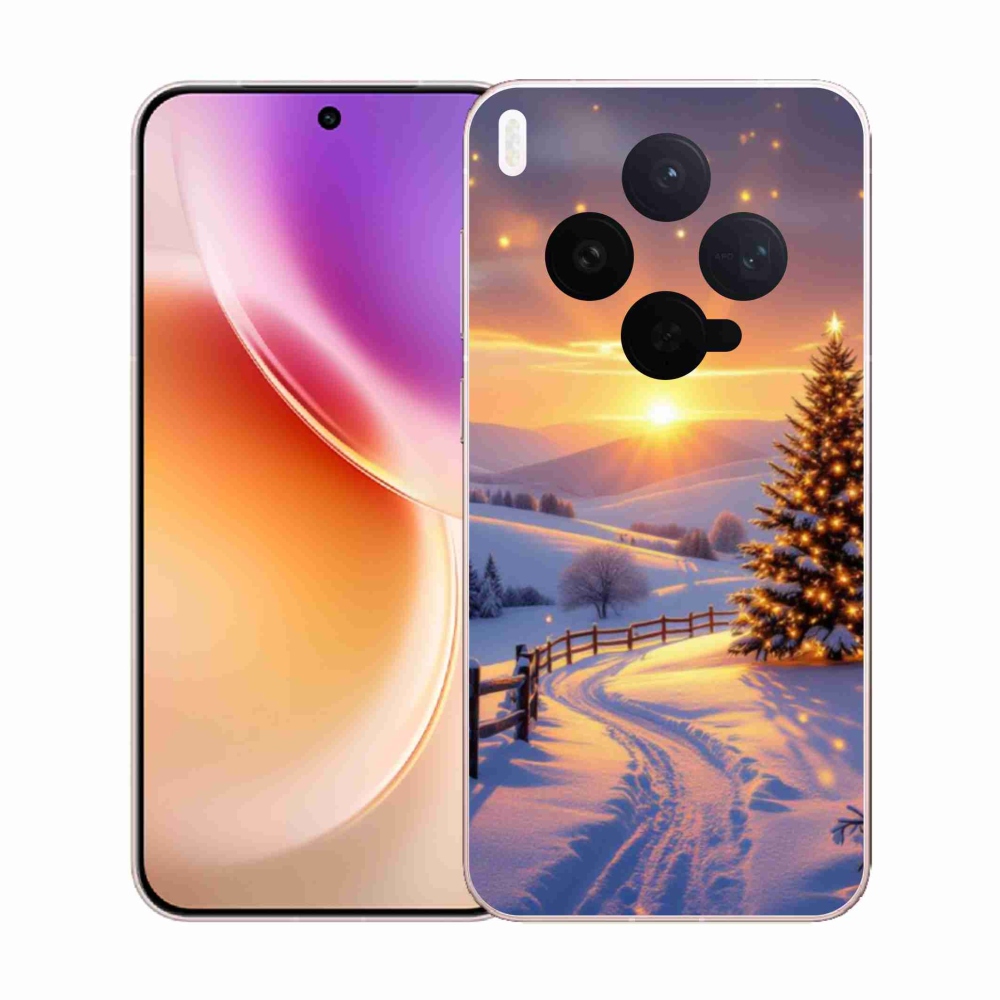 Gelový kryt mmCase na Vivo X300 5G - zimní krajina