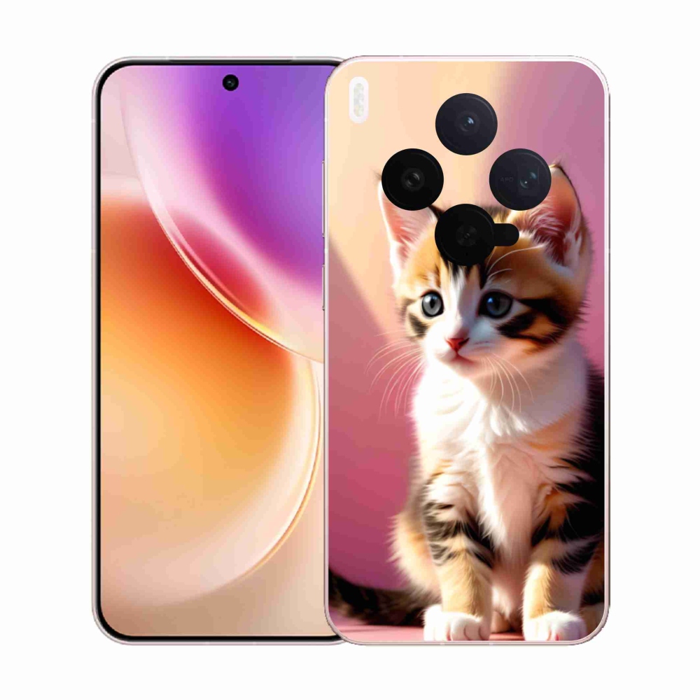 Gelový kryt mmCase na Vivo X300 5G - zvědavé kotě 2