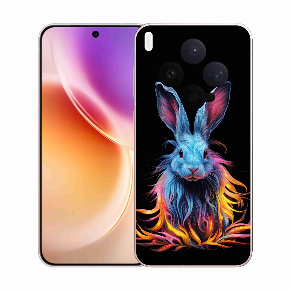 Gelový kryt mmCase na Vivo X300 - abstraktní zajíc