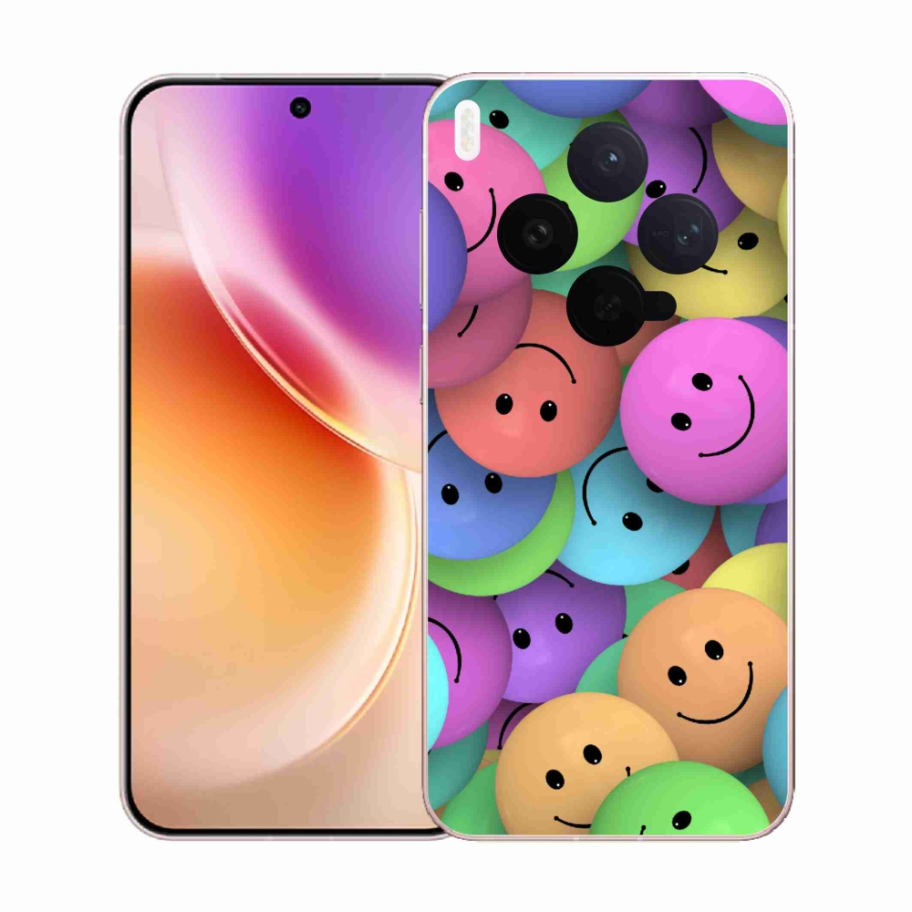 Gelový kryt mmCase na Vivo X300 - barevní smajlíci