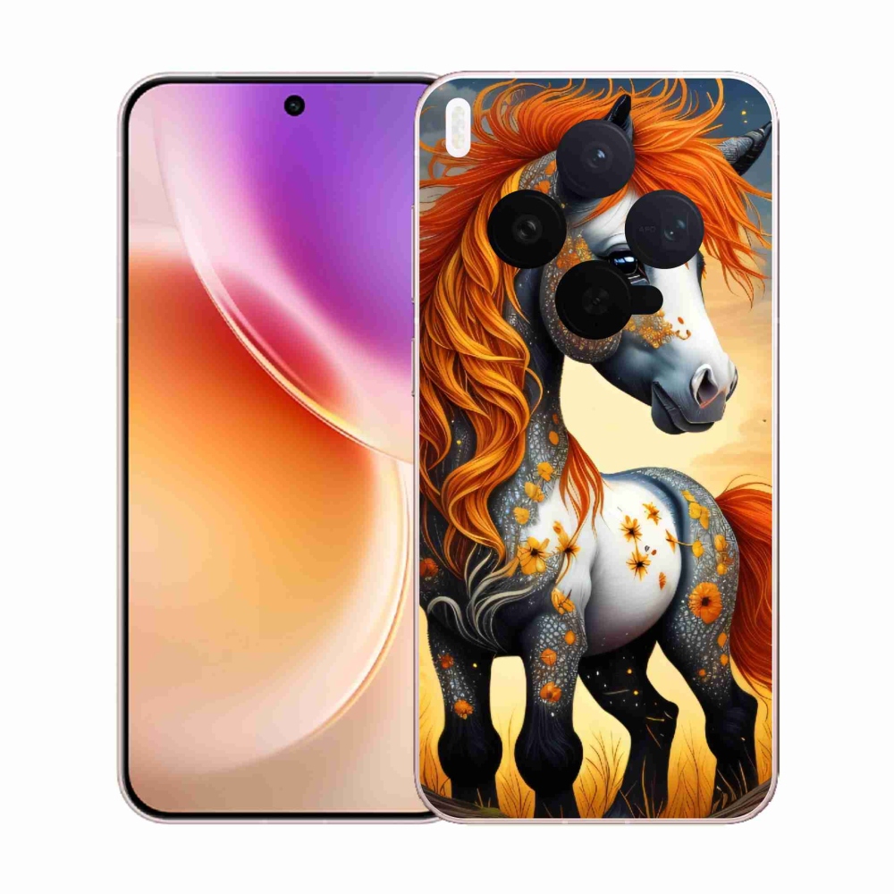 Gelový kryt mmCase na Vivo X300 - barevný poník