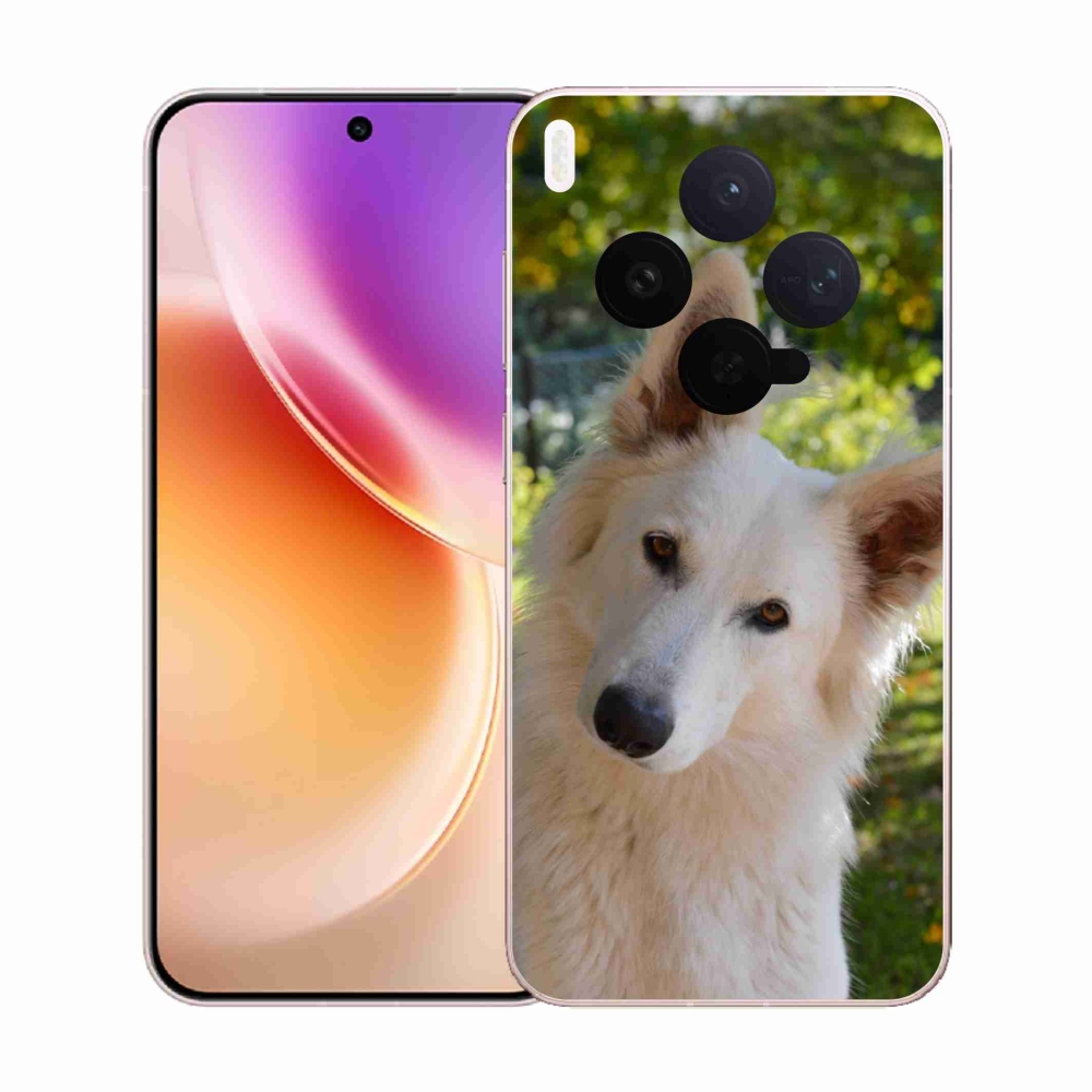 Gelový kryt mmCase na Vivo X300 - bílý švýcarský ovčák 1