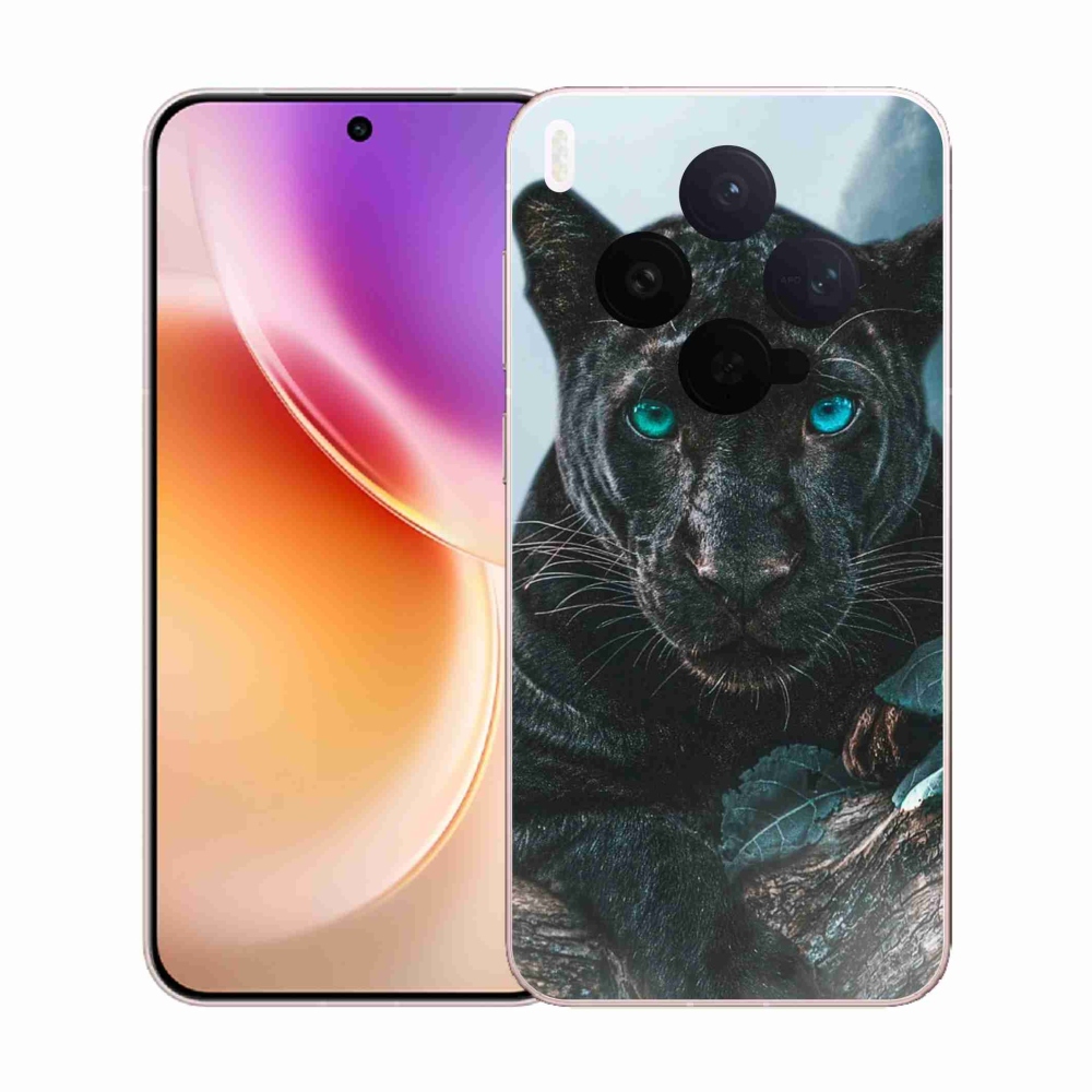 Gelový kryt mmCase na Vivo X300 - černý panter