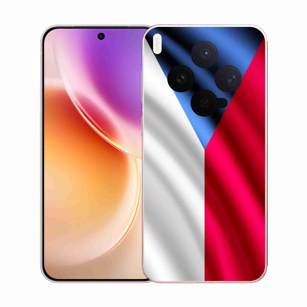 Gelový kryt mmCase na Vivo X300 - česká vlajka