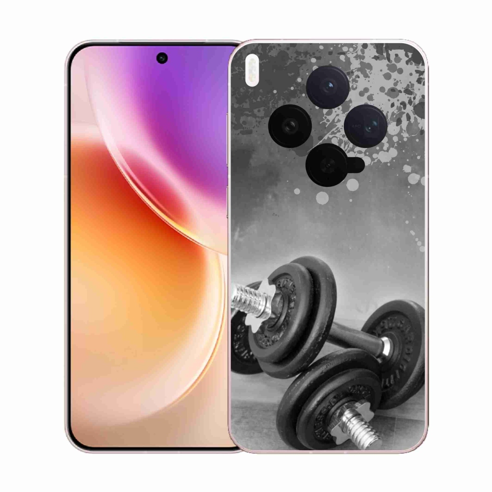 Gelový kryt mmCase na Vivo X300 - činky 1