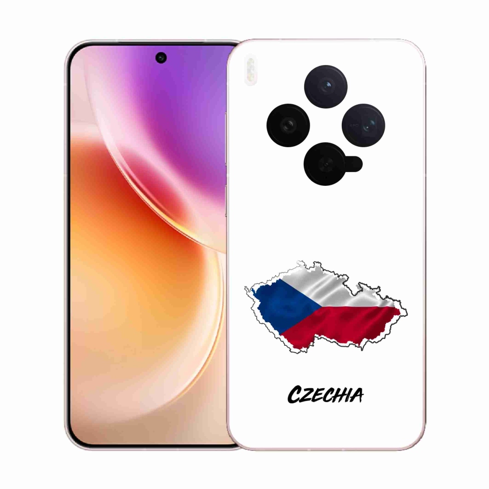 Gelový kryt mmCase na Vivo X300 - Czechia bílé pozadí