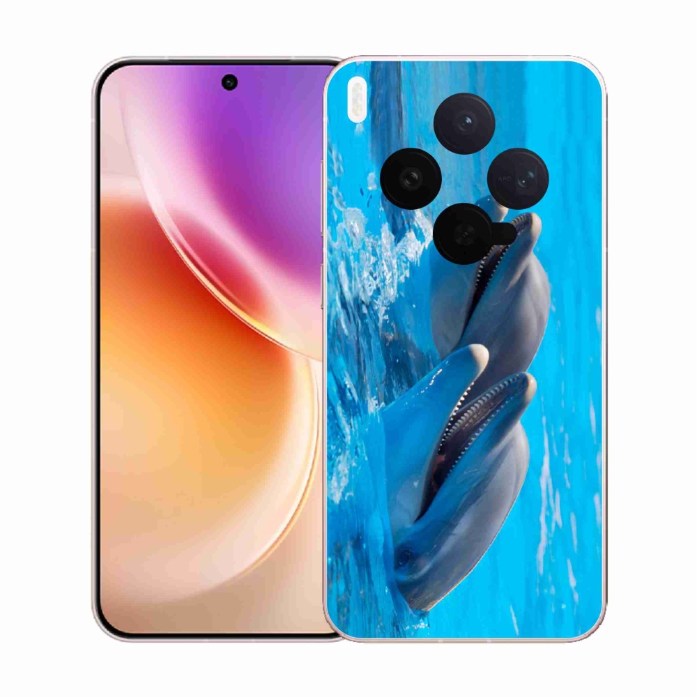 Gelový kryt mmCase na Vivo X300 - delfíni