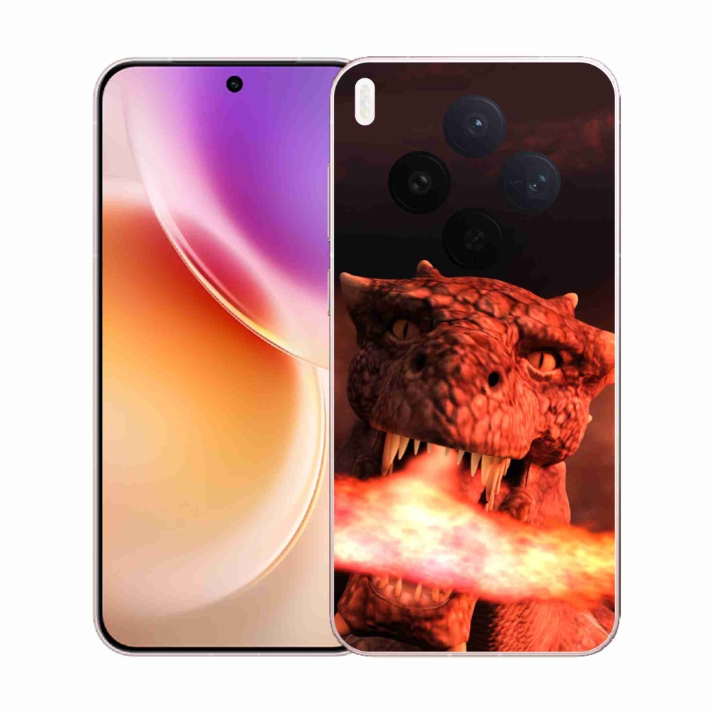 Gelový kryt mmCase na Vivo X300 - drak