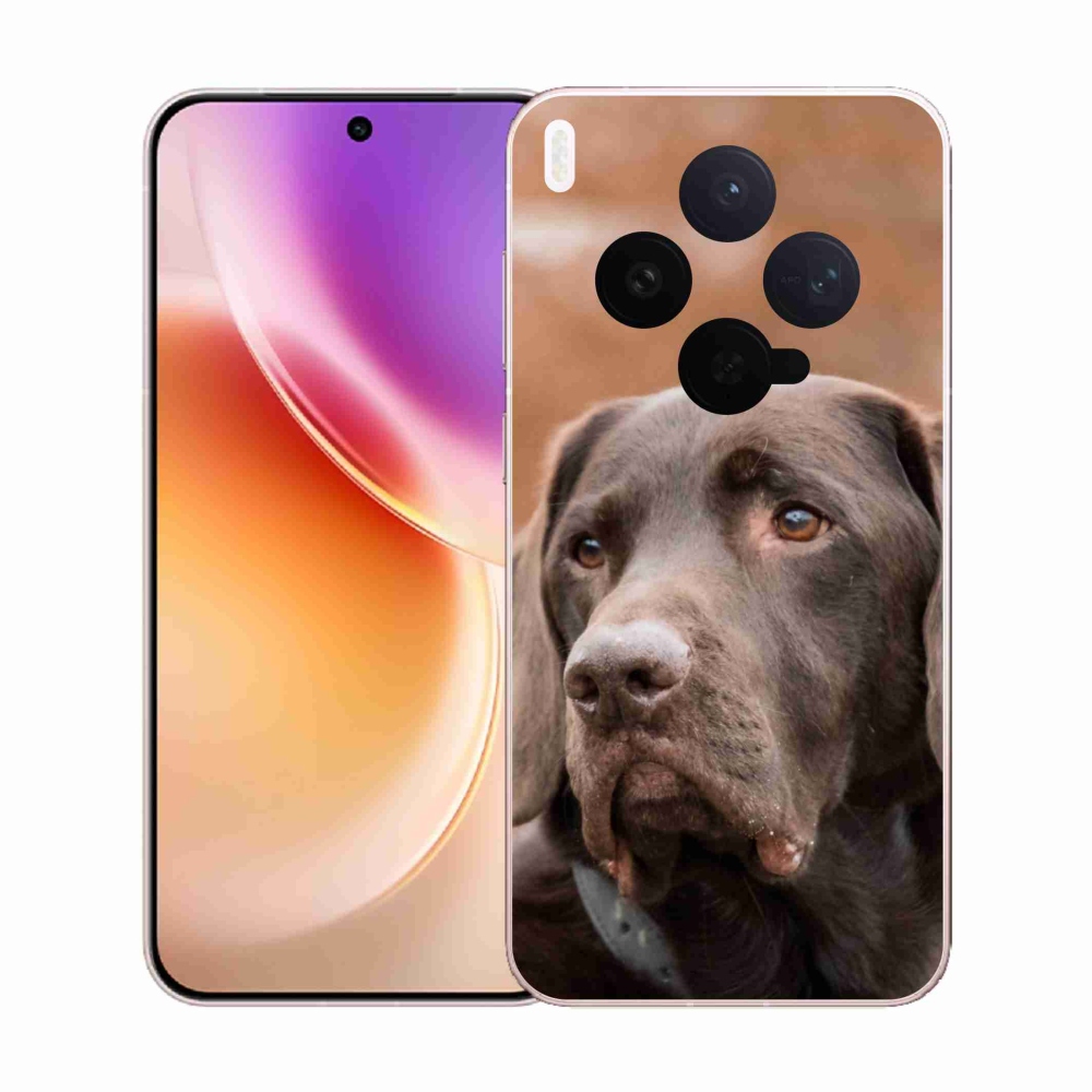 Gelový kryt mmCase na Vivo X300 - hnědý labrador