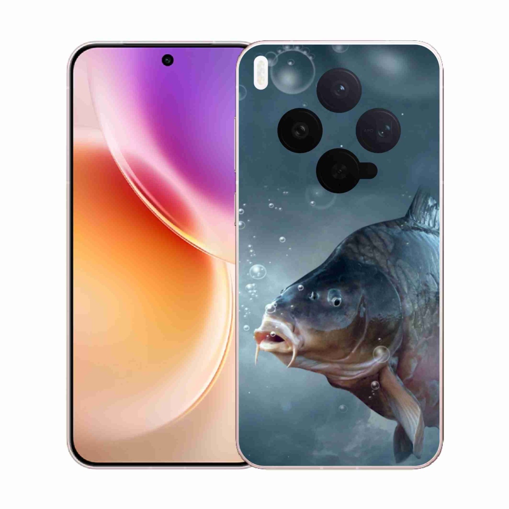 Gelový kryt mmCase na Vivo X300 - kapr a bublinky