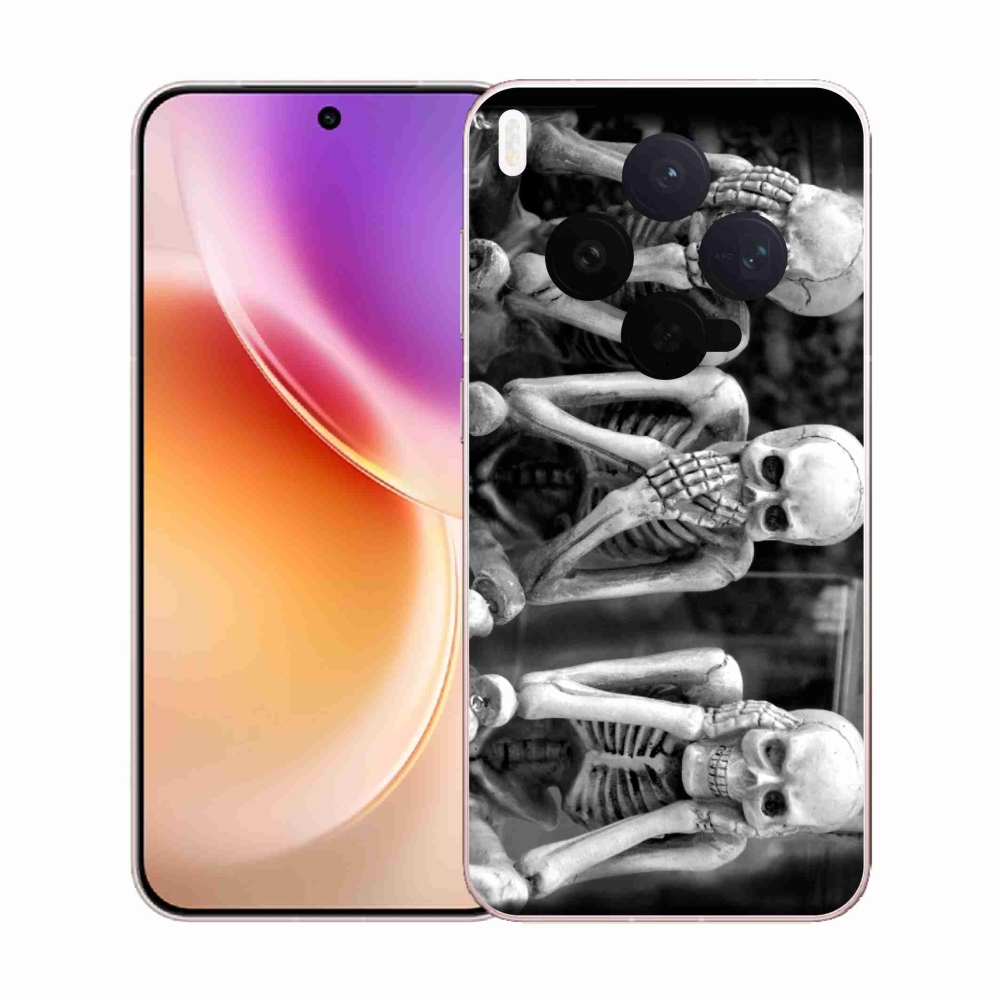 Gelový kryt mmCase na Vivo X300 - kostlivci