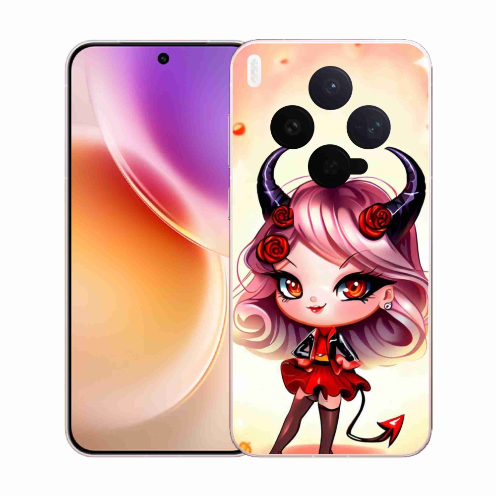 Gelový kryt mmCase na Vivo X300 - kreslená čertice