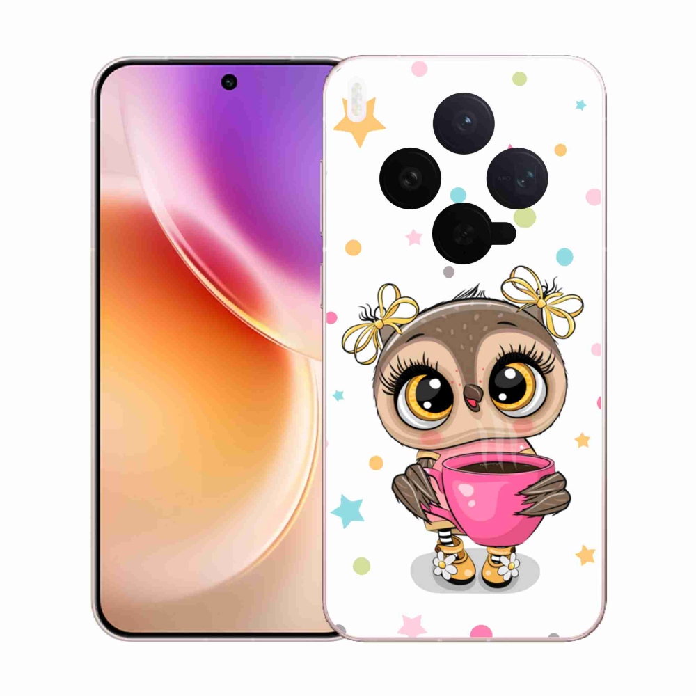 Gelový kryt mmCase na Vivo X300 - kreslená sovička