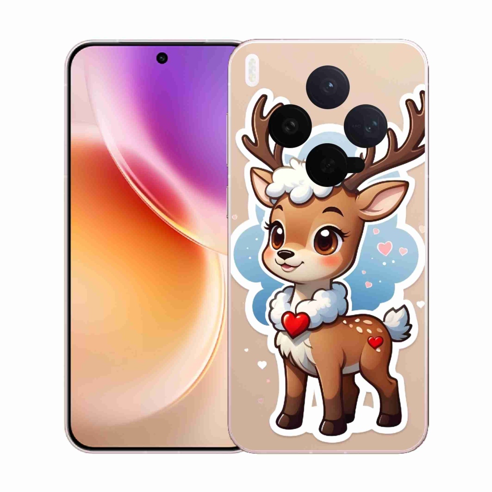 Gelový kryt mmCase na Vivo X300 - kreslený sob