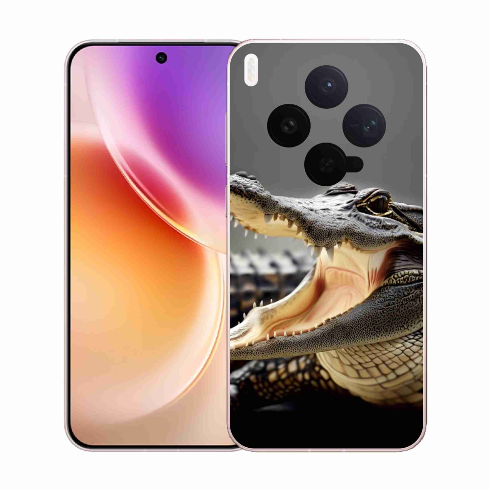 Gelový kryt mmCase na Vivo X300 - krokodýl