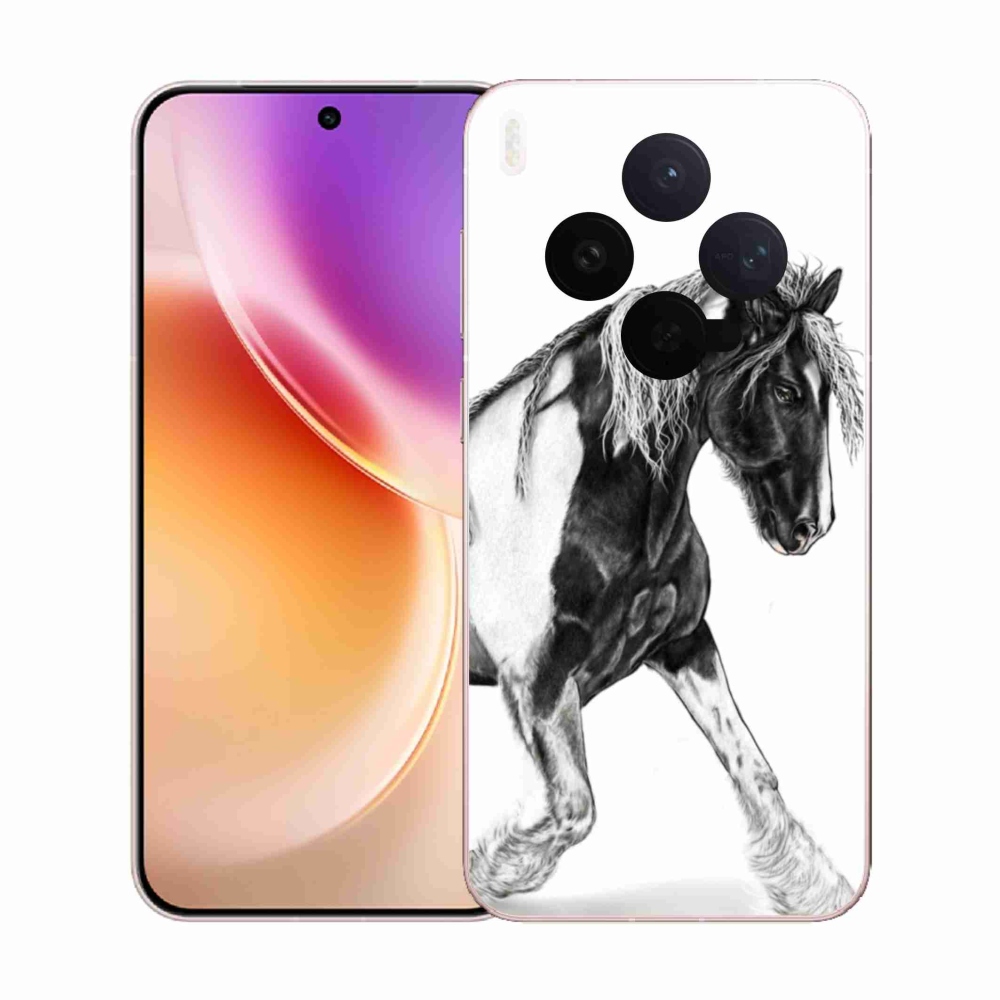 Gelový kryt mmCase na Vivo X300 - kůň