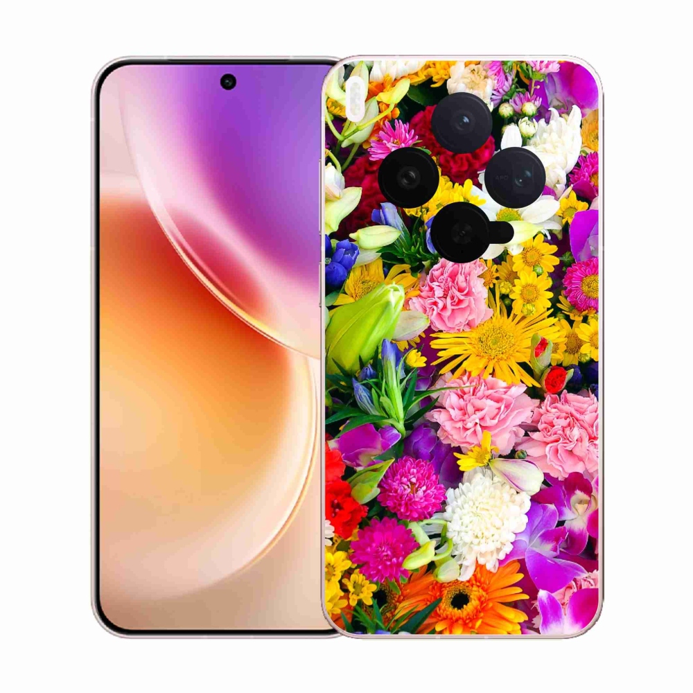 Gelový kryt mmCase na Vivo X300 - květiny 12