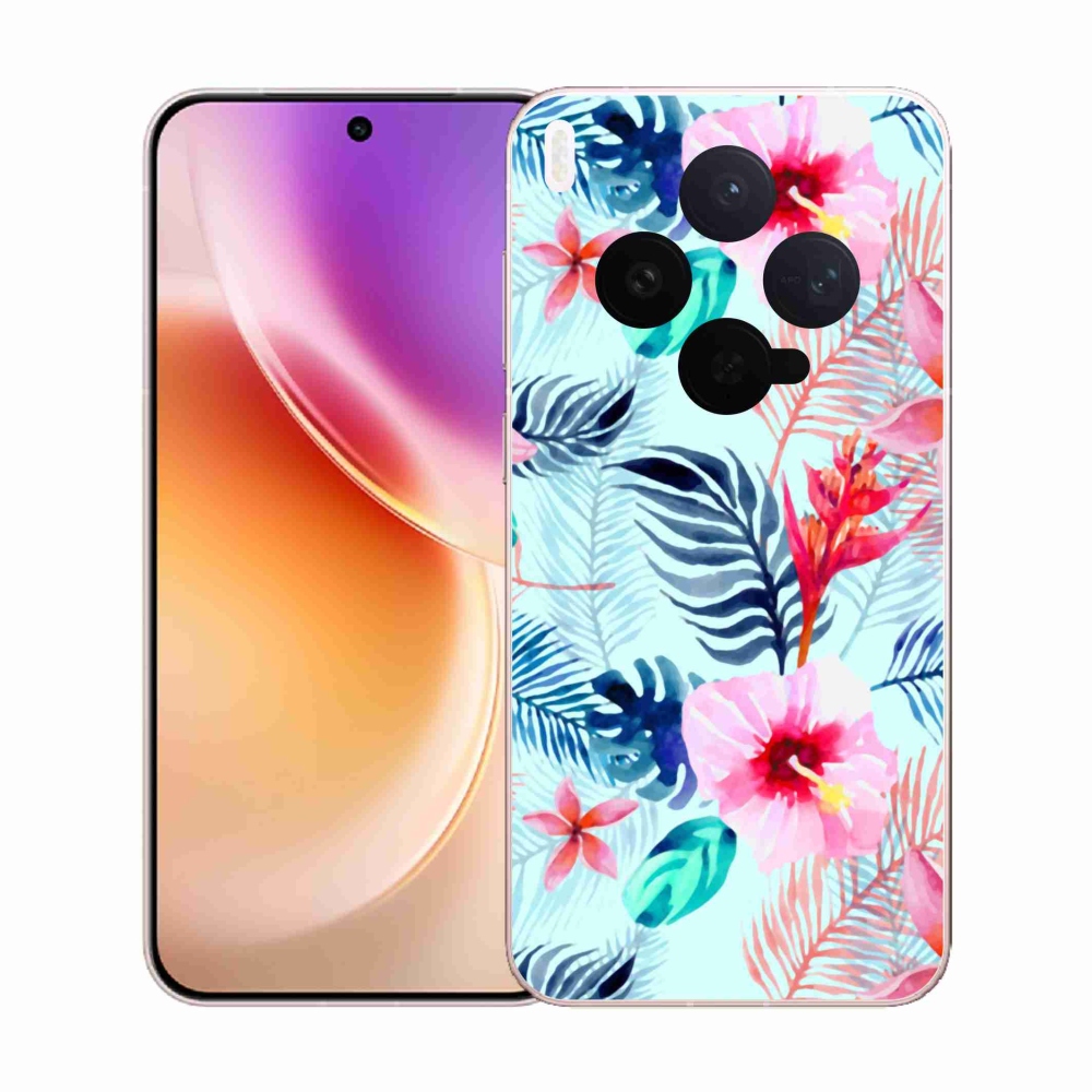 Gelový kryt mmCase na Vivo X300 - květiny