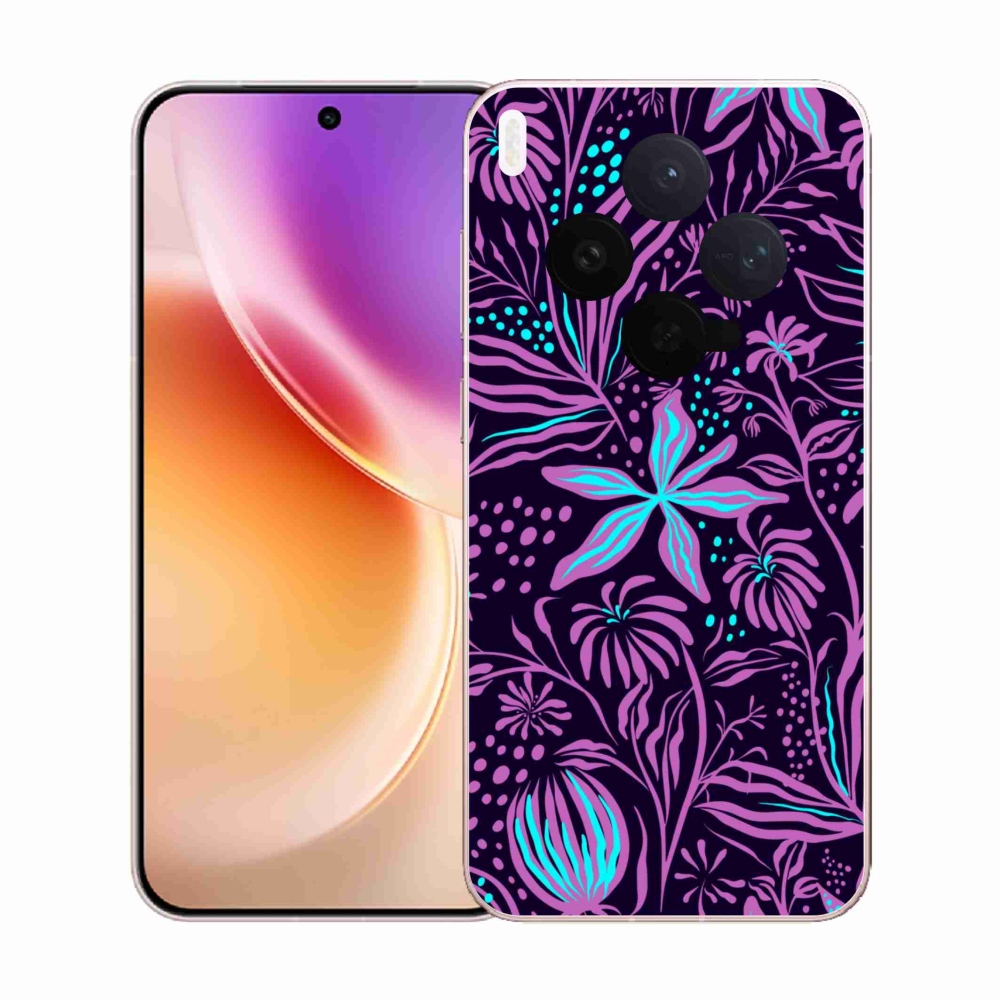 Gelový kryt mmCase na Vivo X300 - květiny 2