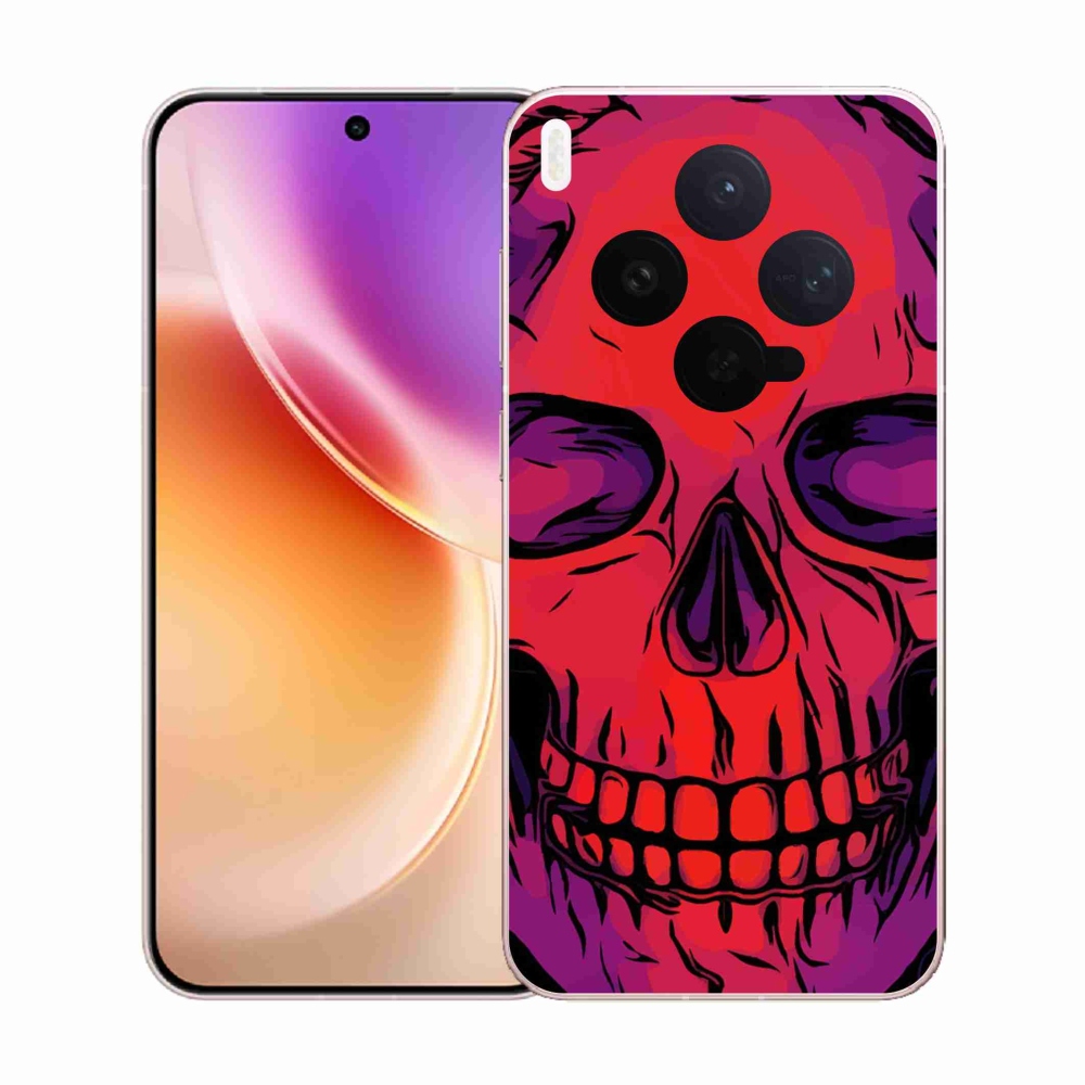 Gelový kryt mmCase na Vivo X300 - lebka