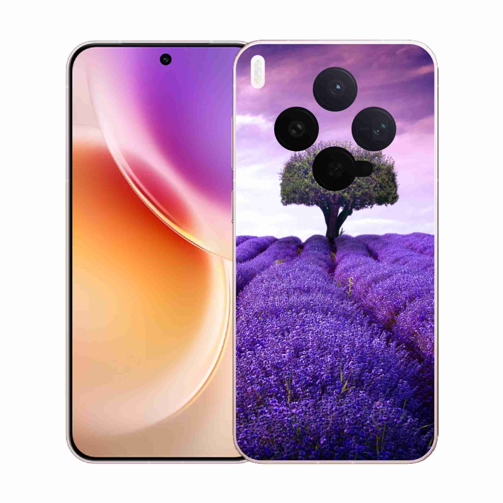 Gelový kryt mmCase na Vivo X300 - levandulová louka