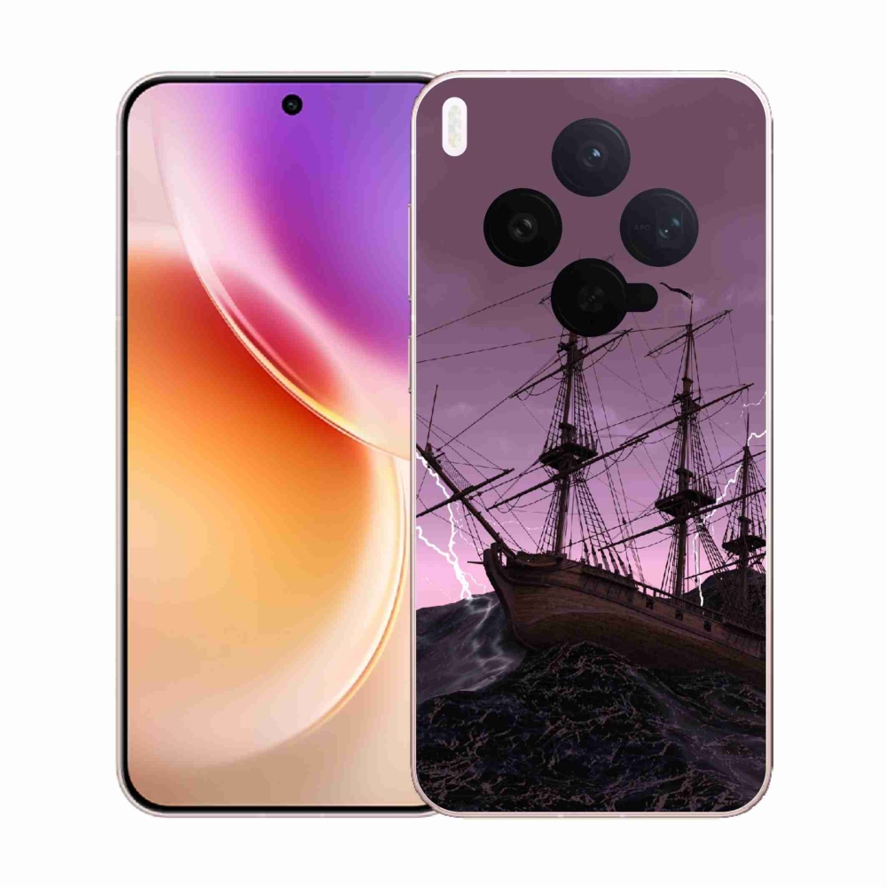 Gelový kryt mmCase na Vivo X300 - loď v bouři