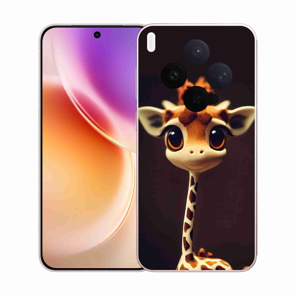 Gelový kryt mmCase na Vivo X300 - malá žirafa