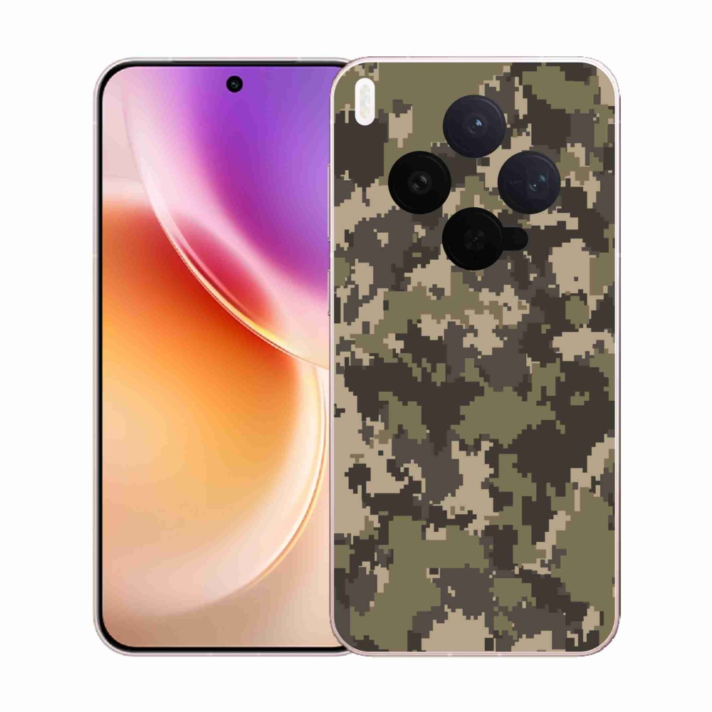 Gelový kryt mmCase na Vivo X300 - maskáčový vzor 12