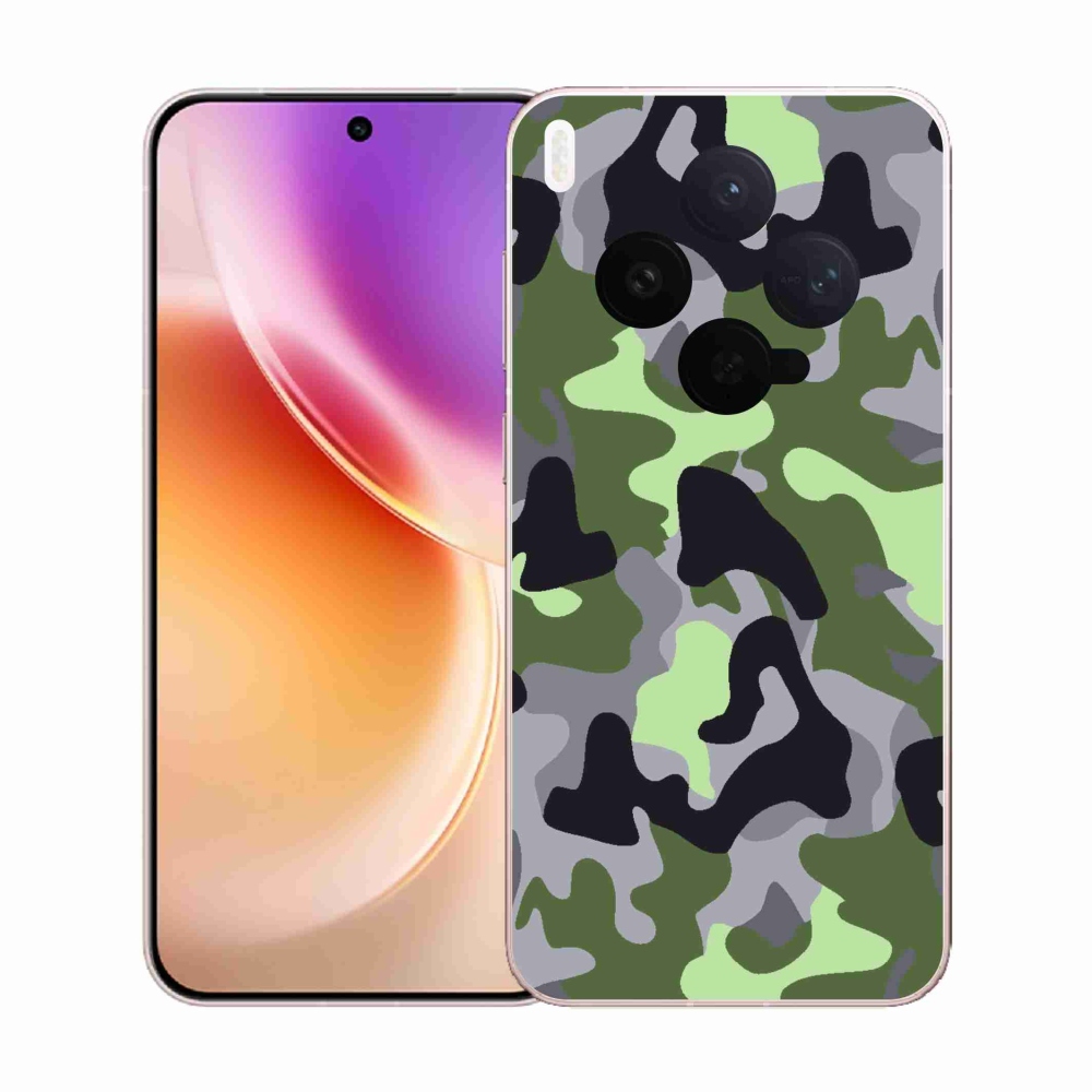 Gelový kryt mmCase na Vivo X300 - maskáčový vzor 7