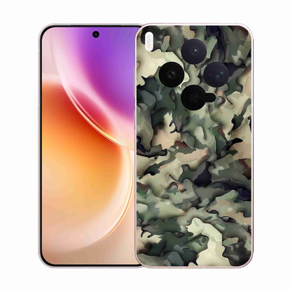 Gelový kryt mmCase na Vivo X300 - maskáčový vzor 9